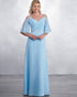 Off The Shoulder 2019 Lace Chiffon Bridesmaid Dresses V-Neck Party Gown Floor Length